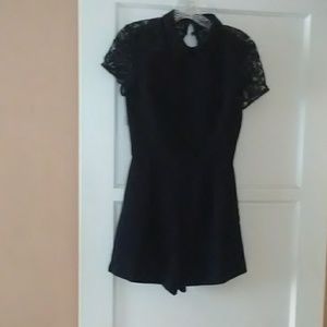 Brand New Black Open Romper